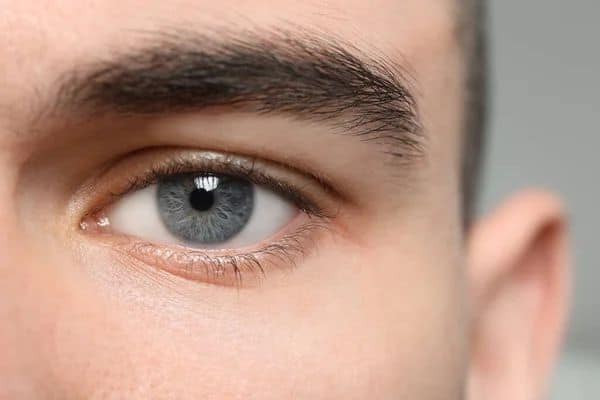 How common are GREY eyes in men?