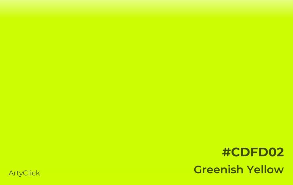 What are the shades of greenish yellow called?