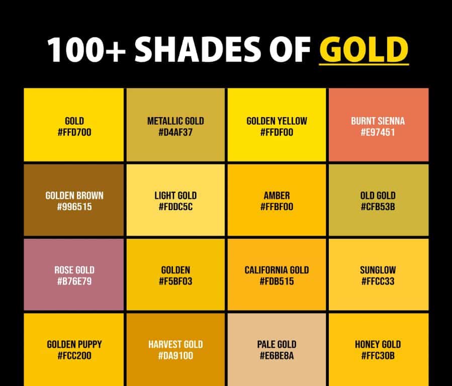 What color is gold considered?