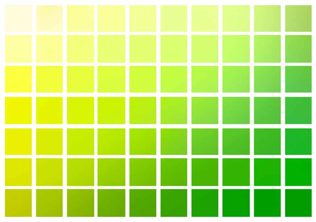 Does green and yellow make brown?