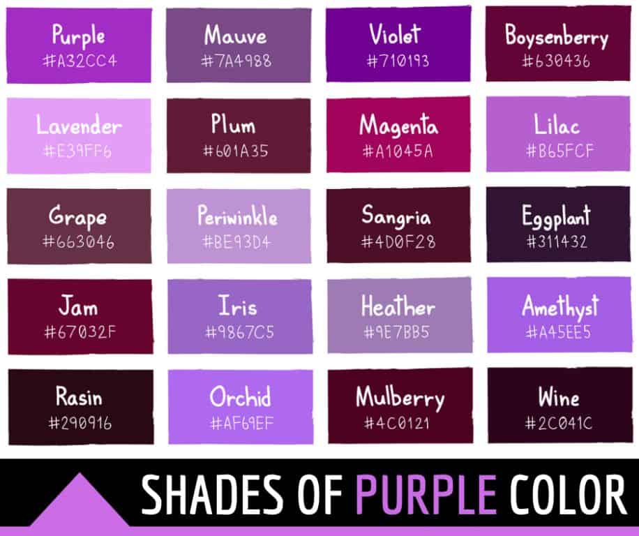 What is the most popular shade of purple?
