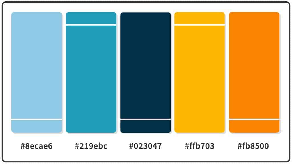 What color schemes are nice with blue?