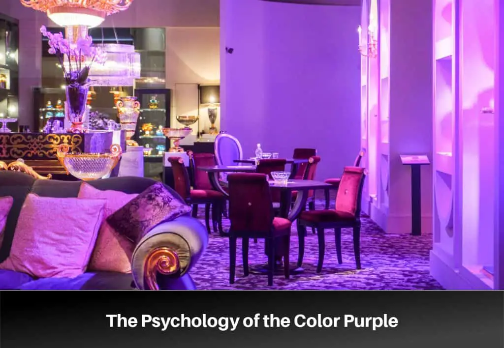 What does it mean if your room is purple?