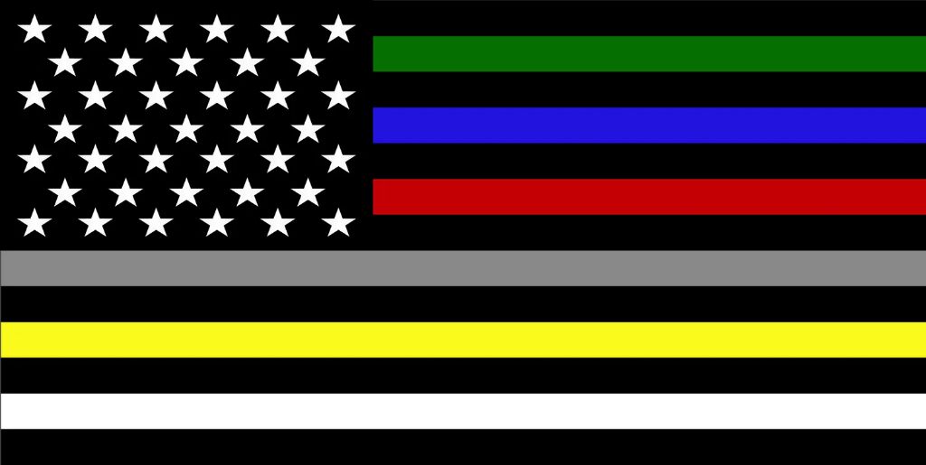 What does the multi colored American flag mean?