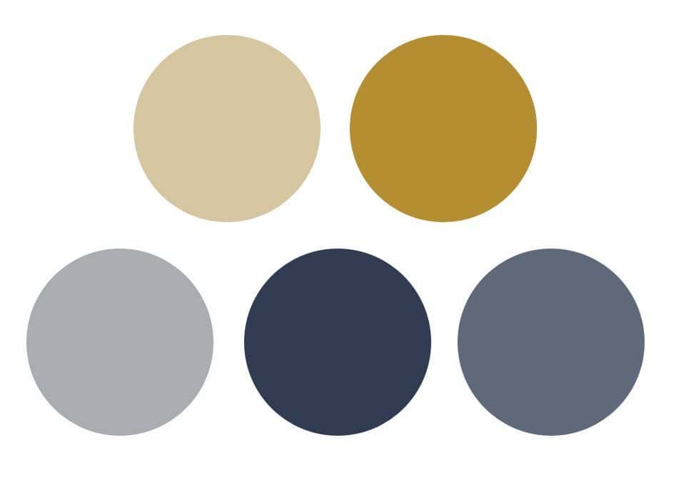 Do blue gray and gold go together?