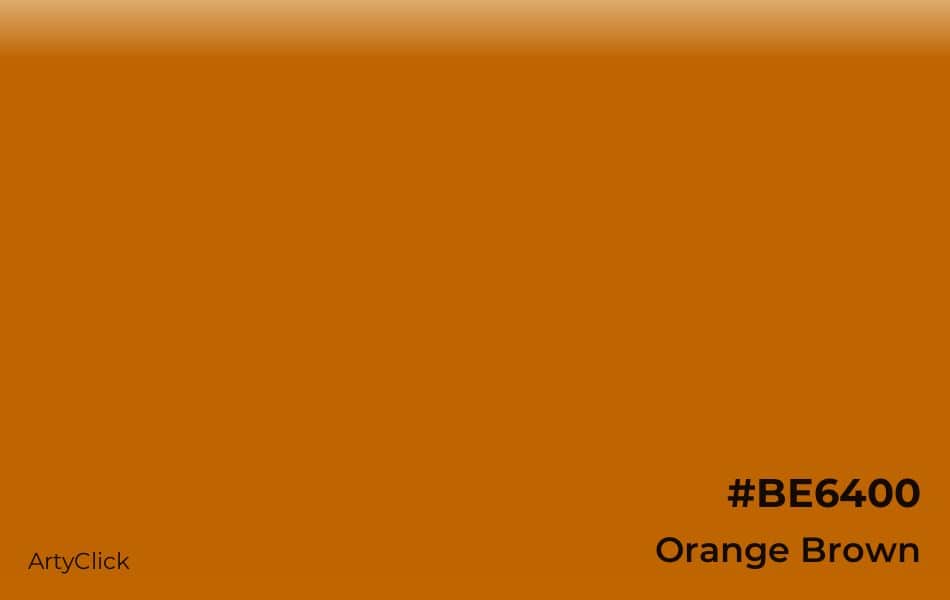 Does orange go well with brown?