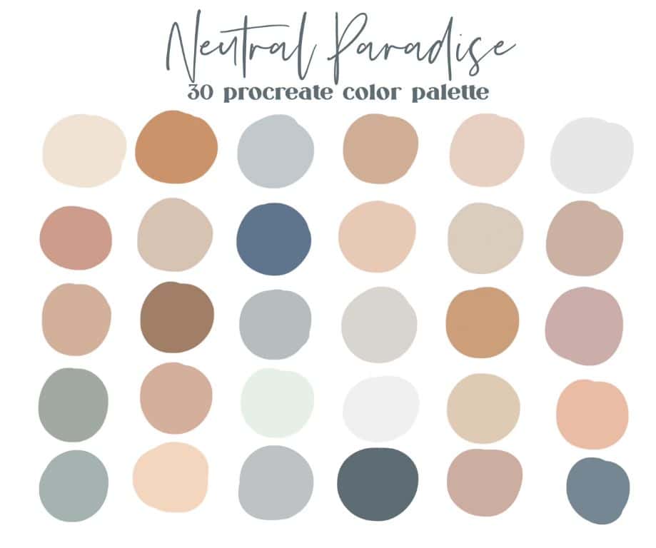 Which are the neutral colors?