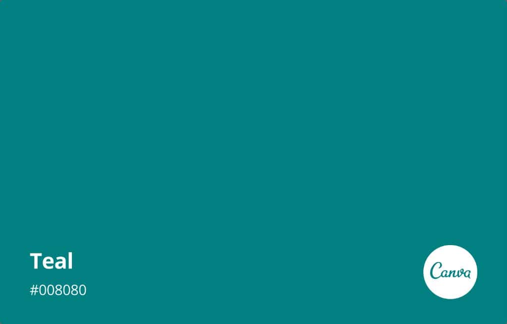 What is the color teal combination of?