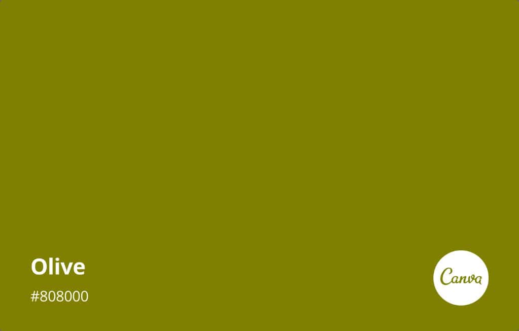 What hex color is olive green?