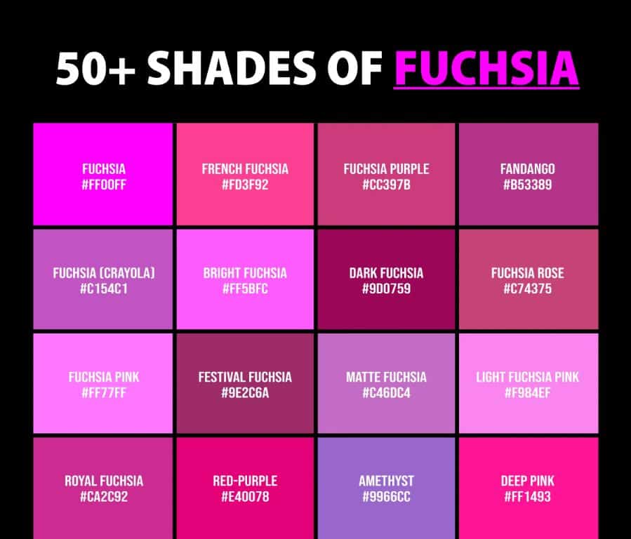 Does fuchsia mean pink?