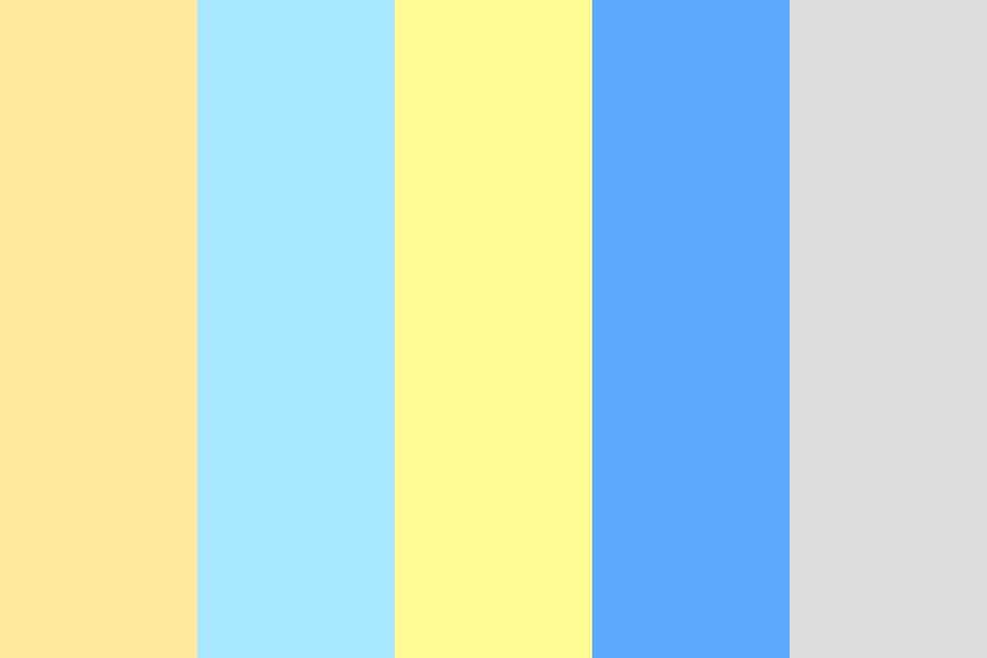 What are blue and yellow colors called?
