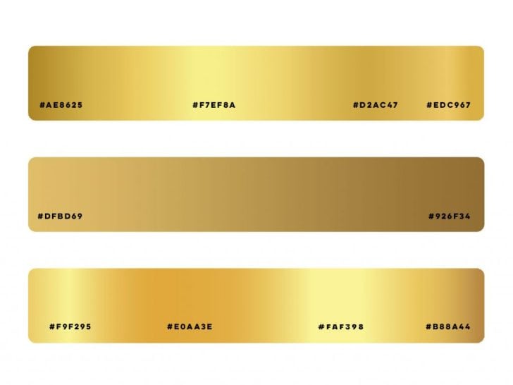 What color compliments gold for a website?