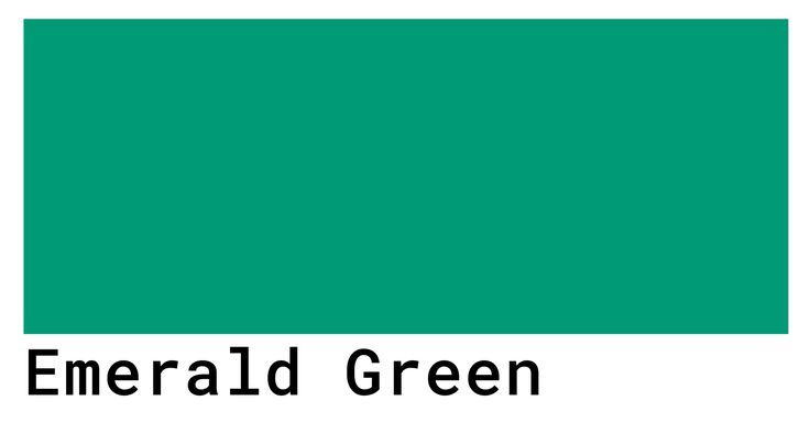 What are the shades of emerald green hex?