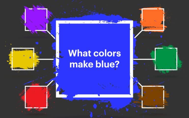 What colors mixed together make blue?