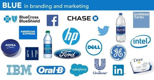 What does blue mean in branding?