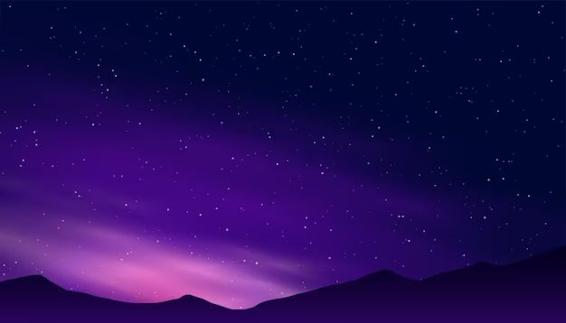 Why was the sky purple at night?