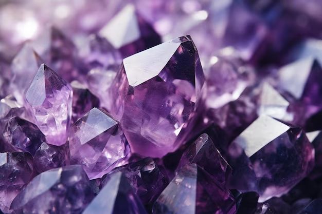 What are the purple crystals called?