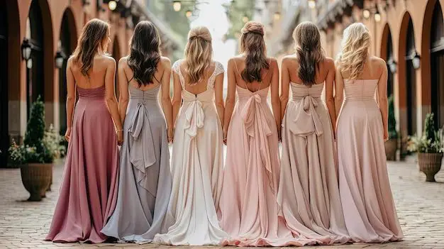 What color bridesmaid dresses for April