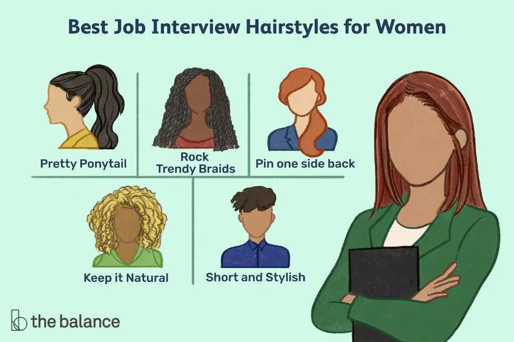 Should you wear your hair up or down for an interview