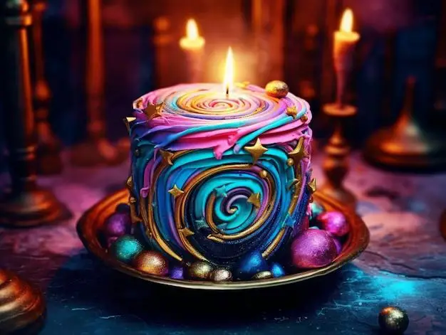 How do you swirl colors in candles?