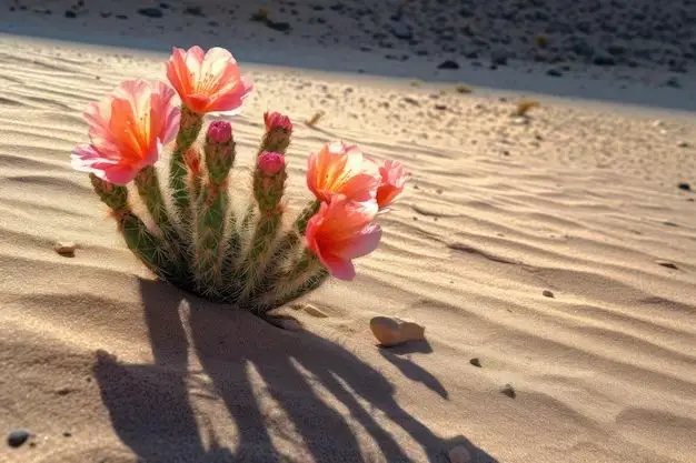 Do flowers exist in the desert