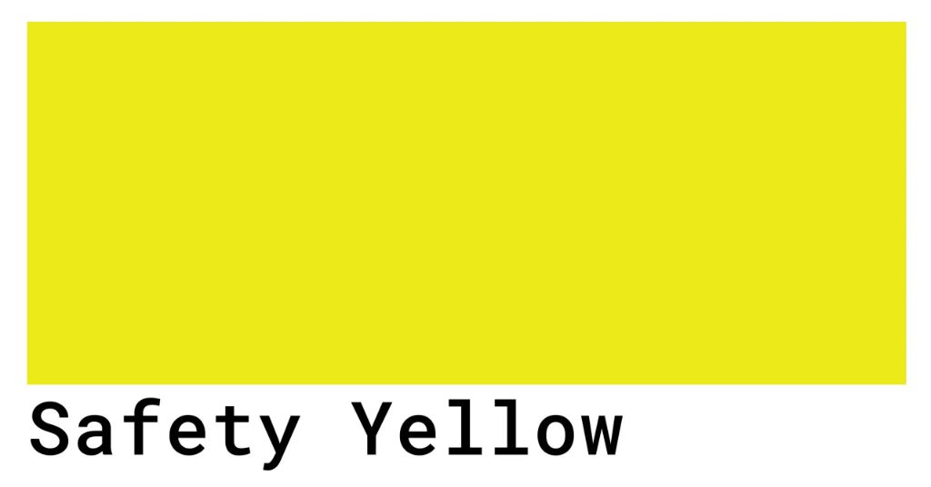 What is the HEX code for OSHA safety yellow?