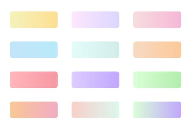 What are the variations of pastel colors
