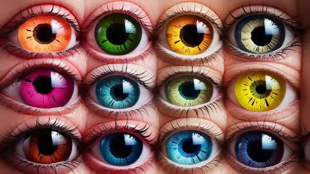 How did humans get different colored eyes?